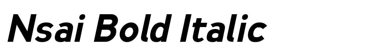 Nsai Bold Italic